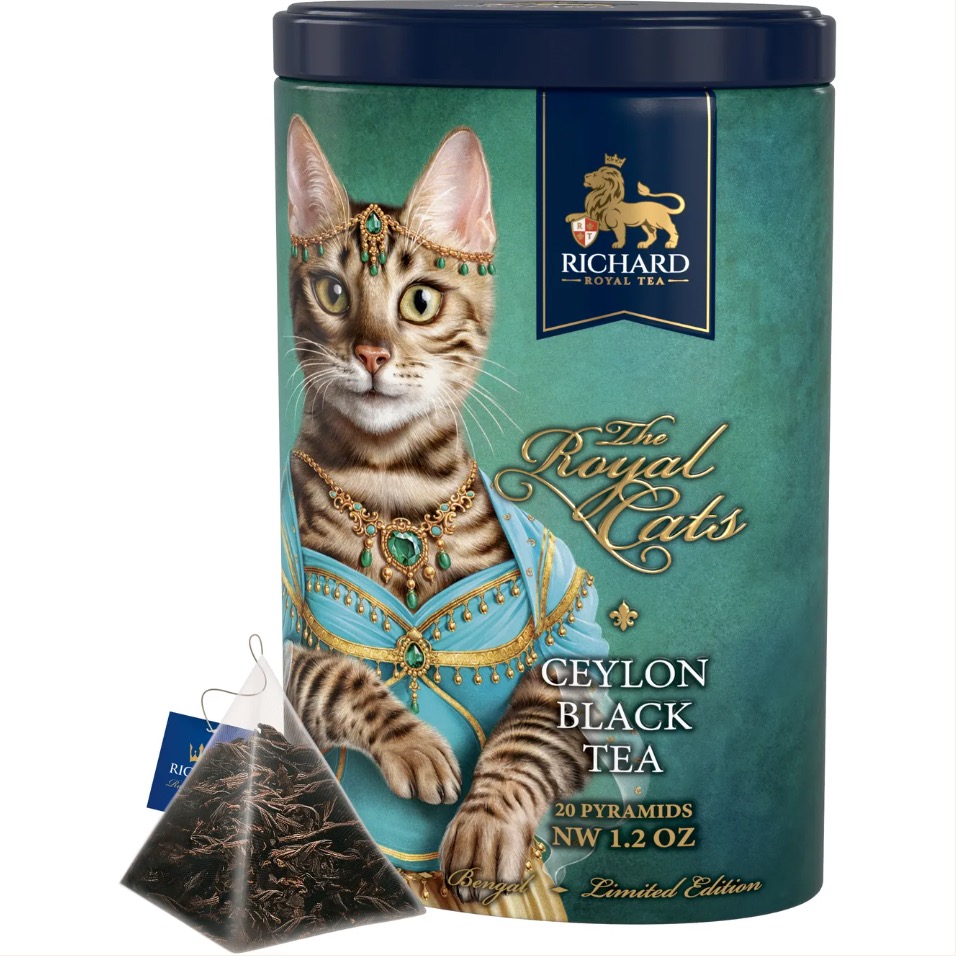 リチャード　「ザ・ロイヤル・キャッツ」セイロン紅茶 34g　