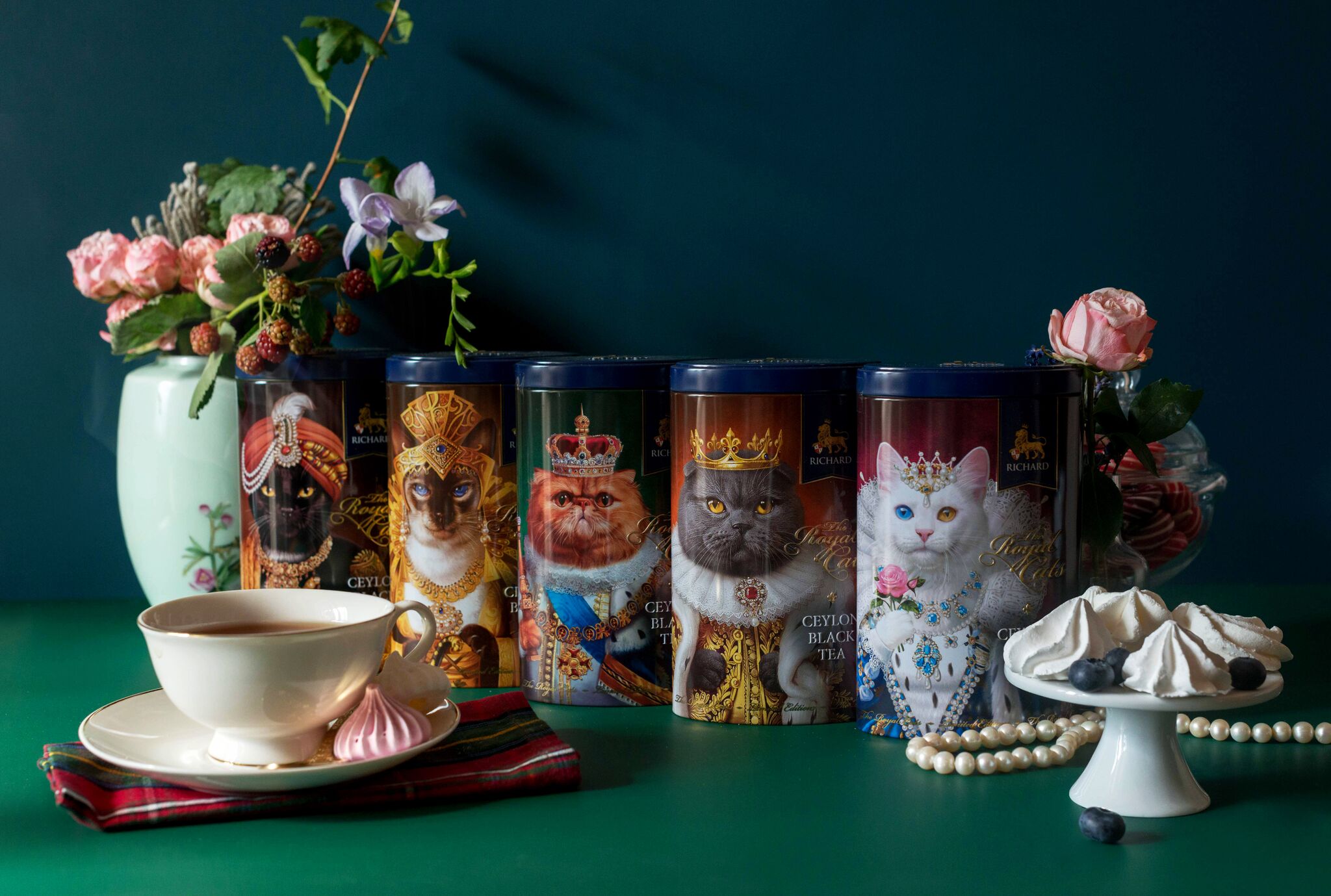 リチャード　「ザ・ロイヤル・キャッツ」セイロン紅茶 34g　