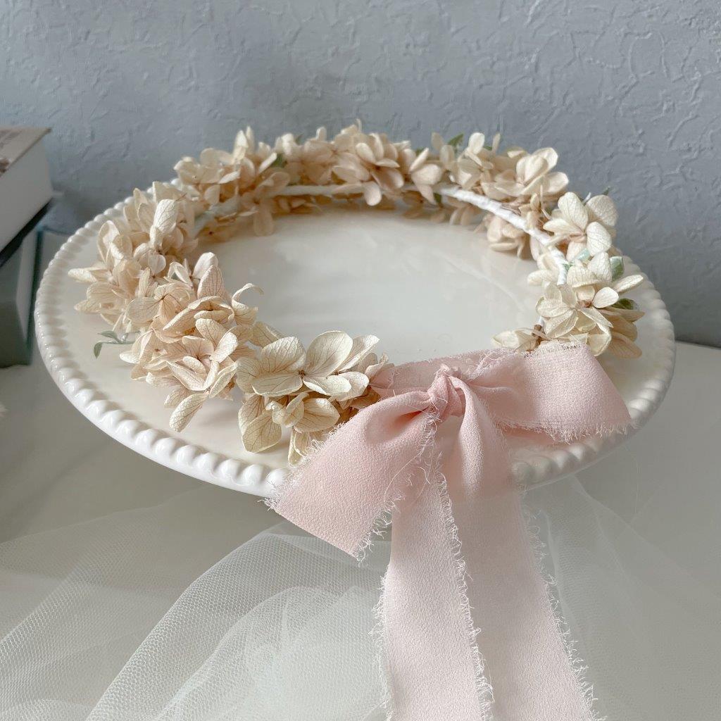 プリザーブド花冠　【リボン】