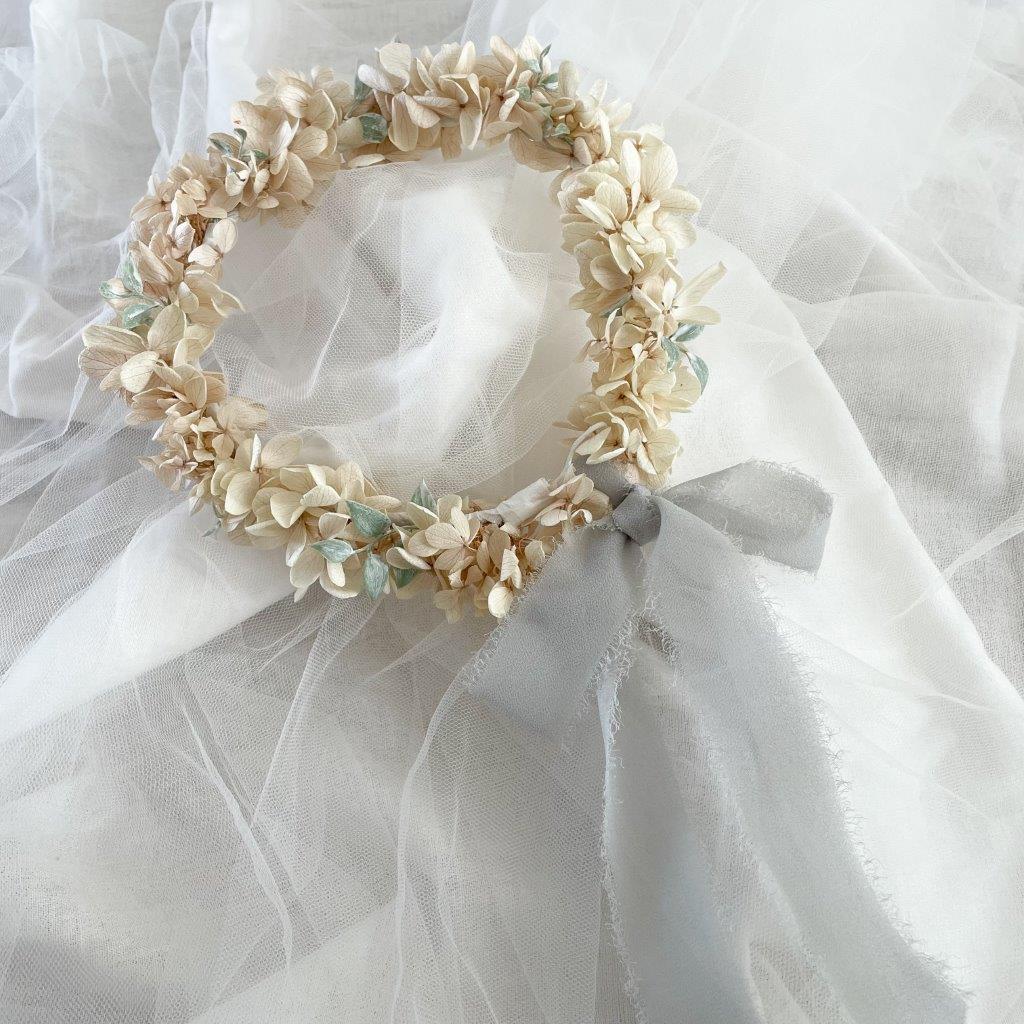 プリザーブド花冠　【リボン】