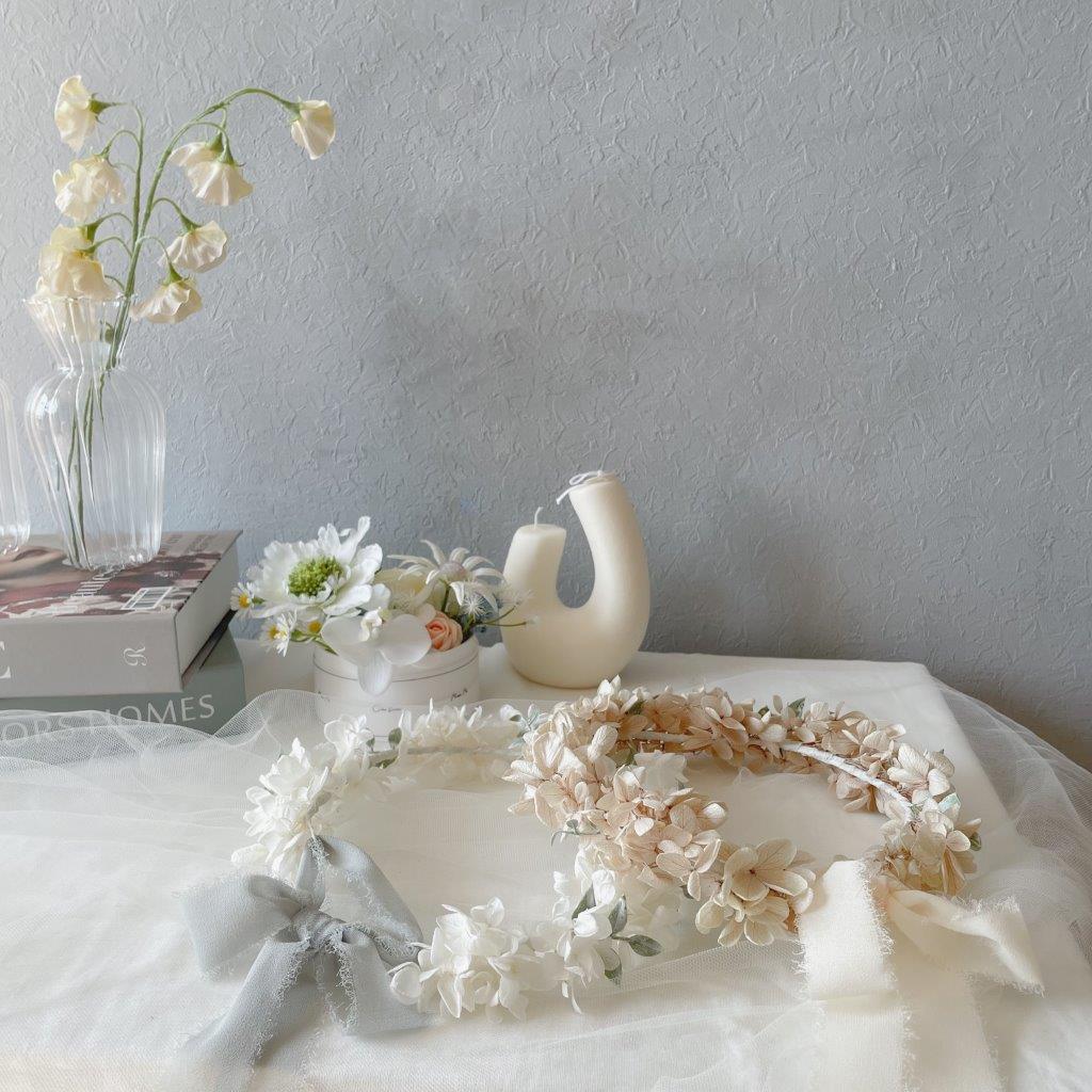 プリザーブド花冠　【リボン】