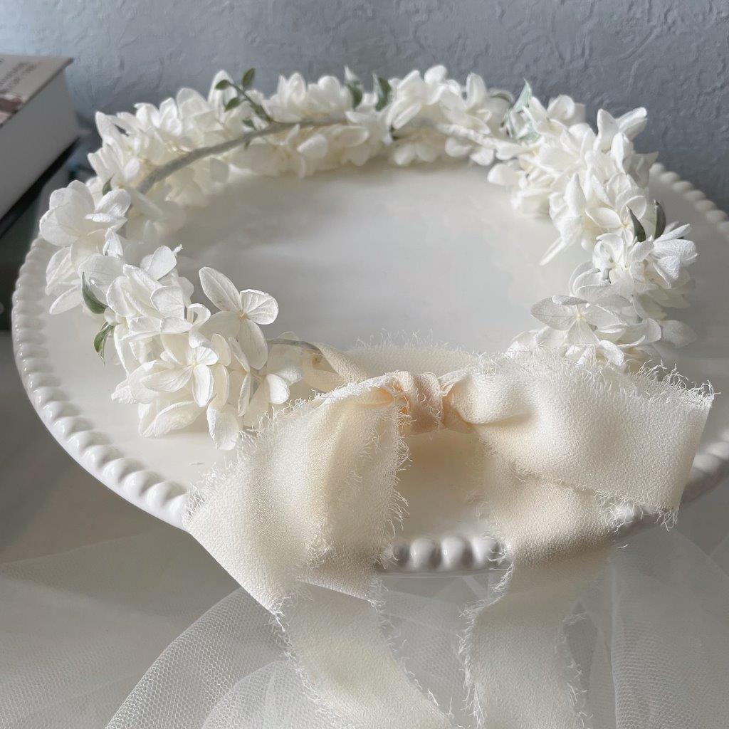 プリザーブド花冠　【リボン】