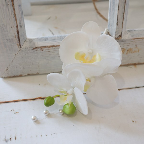 胡蝶蘭コサージュ　クリアケース付き