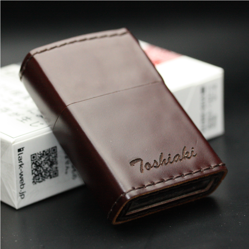 【名入れギフト】革巻きZIPPO