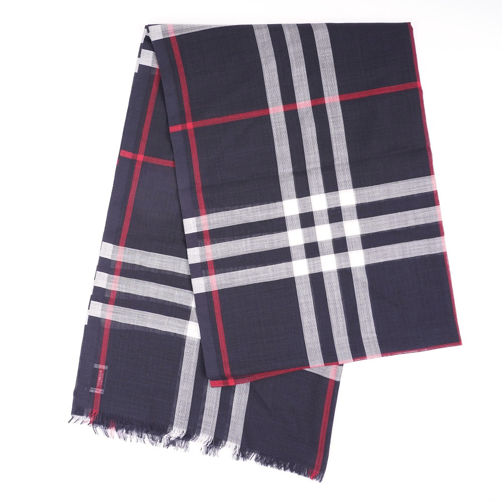 BURBERRY　ライトウェイトチェック ウール＆シルク スカーフ