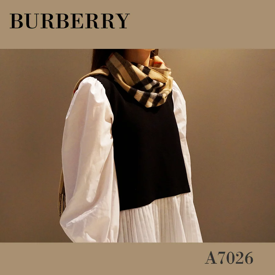 BURBERRY　クラシック チェック カシミアスカーフ