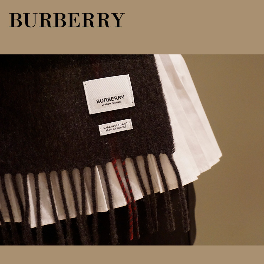 BURBERRY　クラシック チェック カシミアスカーフ