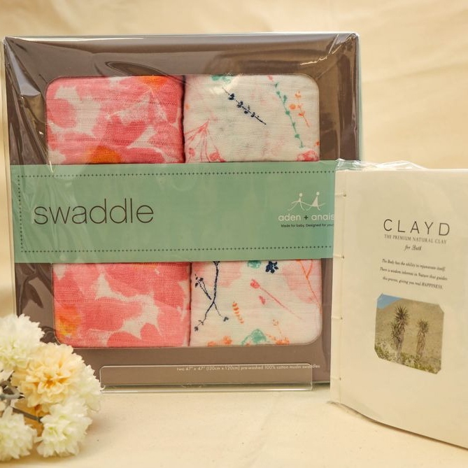 モスリンスワドル2枚入り+CLAYD WEEKBOOK