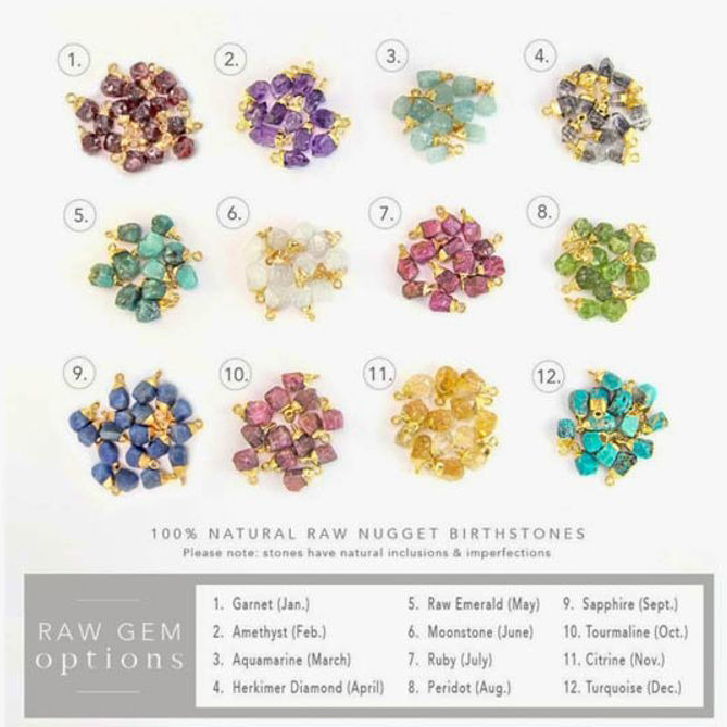 誕生石Y字ネックレス