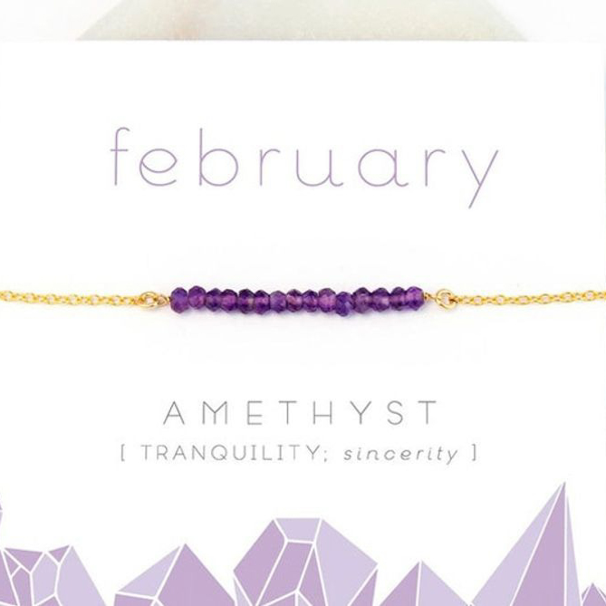 誕生石ストーンバーネックレス