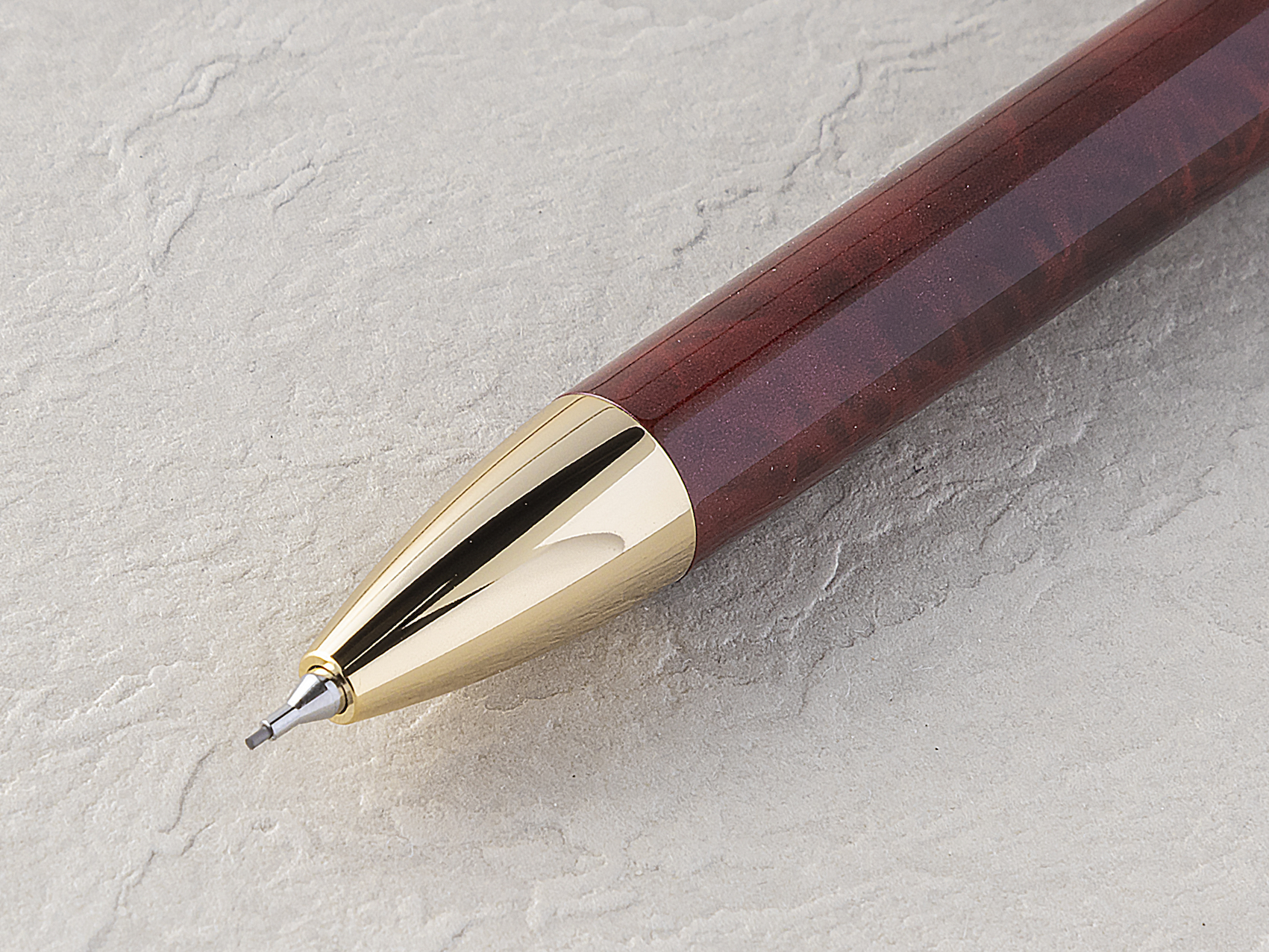 多機能ペン　ダブル3アクション　大理石調マーブル柄