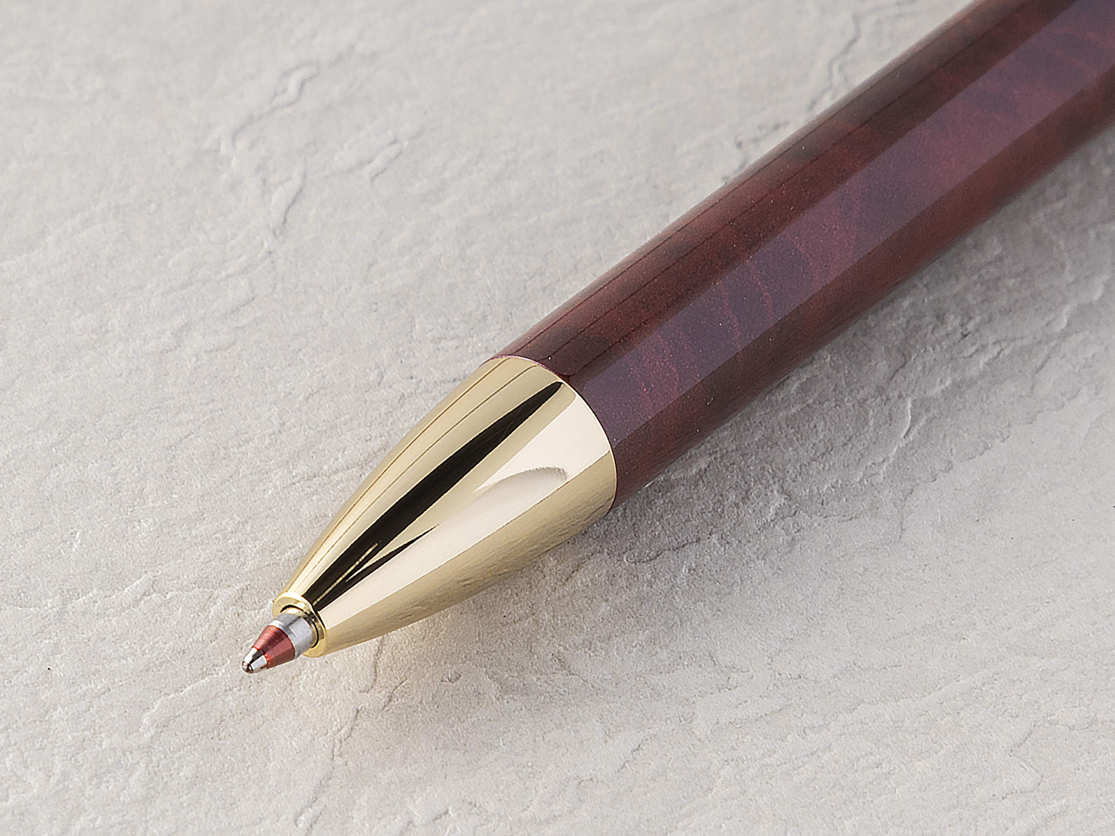 多機能ペン　ダブル3アクション　大理石調マーブル柄