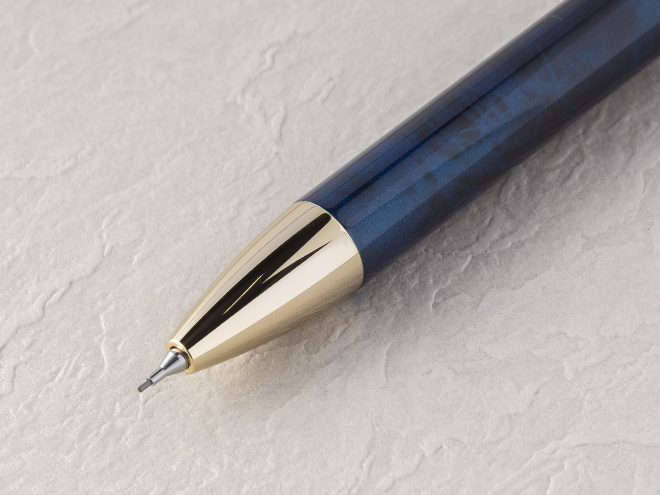 多機能ペン　ダブル3アクション　大理石調マーブル柄