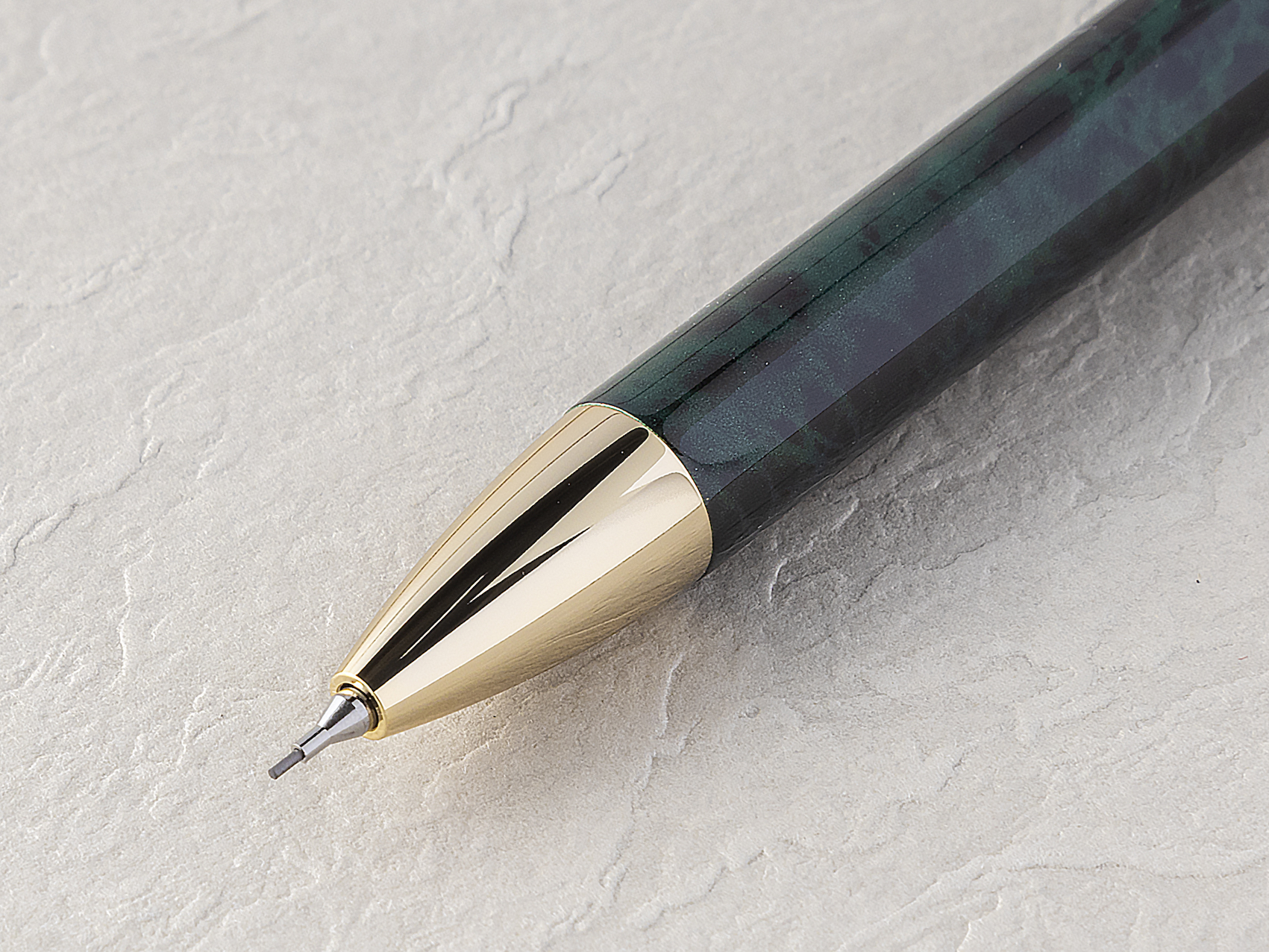 多機能ペン　ダブル3アクション　大理石調マーブル柄