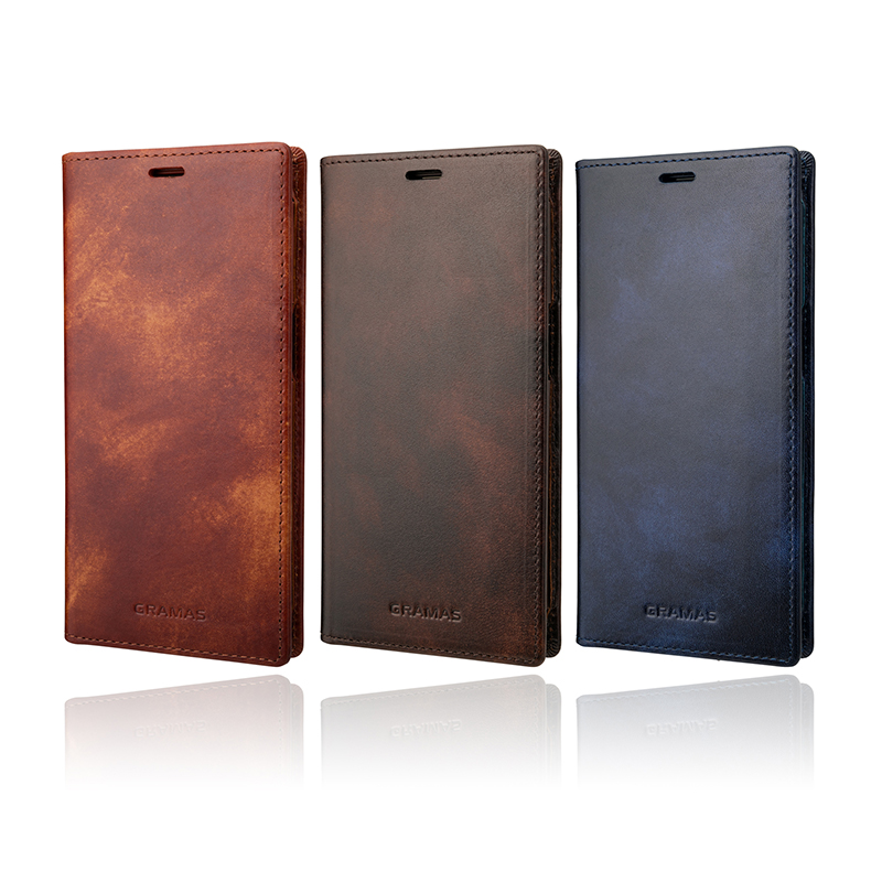 Museum-calf Leather Book Case for  iPhone 13