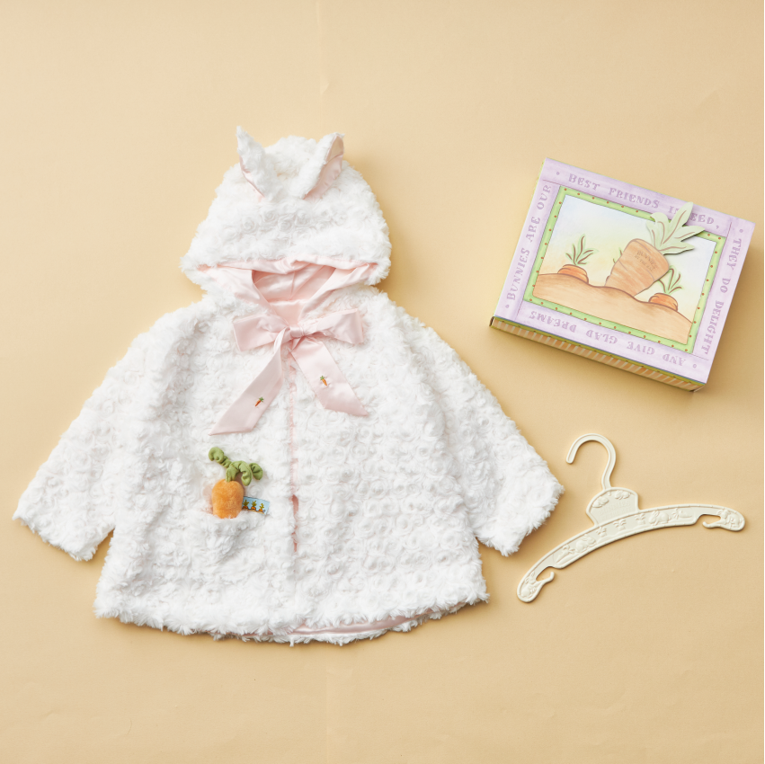 雪うさぎのコート＆ギフトボックスセット