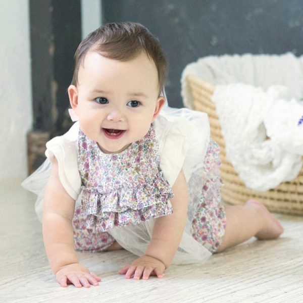 花たちの祝福｜２点セット（スタイ・ショートパンツ）