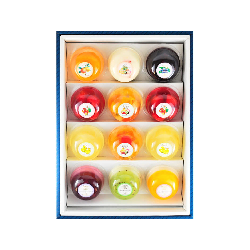 ダブルテイスト・フルーツゼリー１２個詰合せ