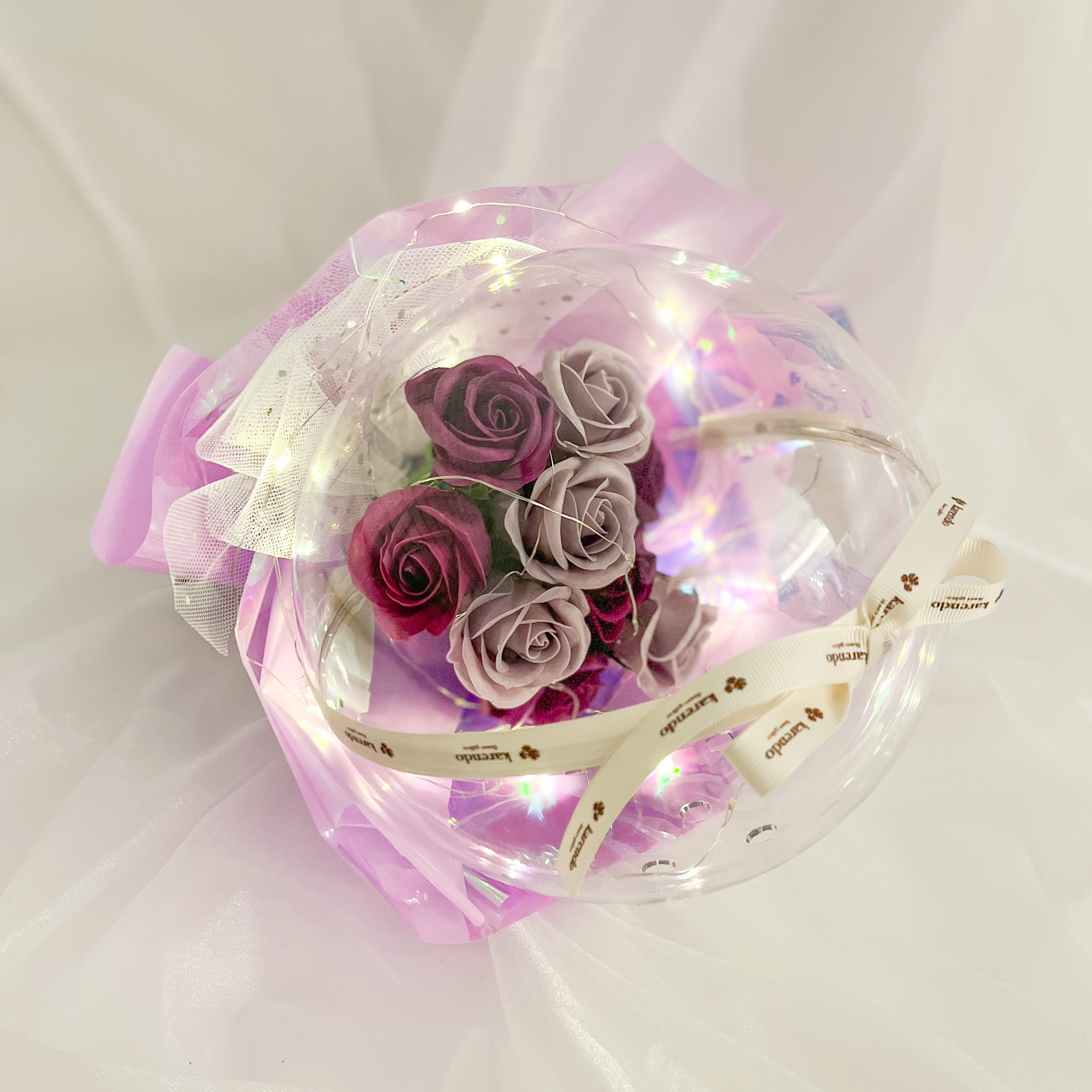 フェアリーライトドームブーケ【全3色】（バスソープフラワー）