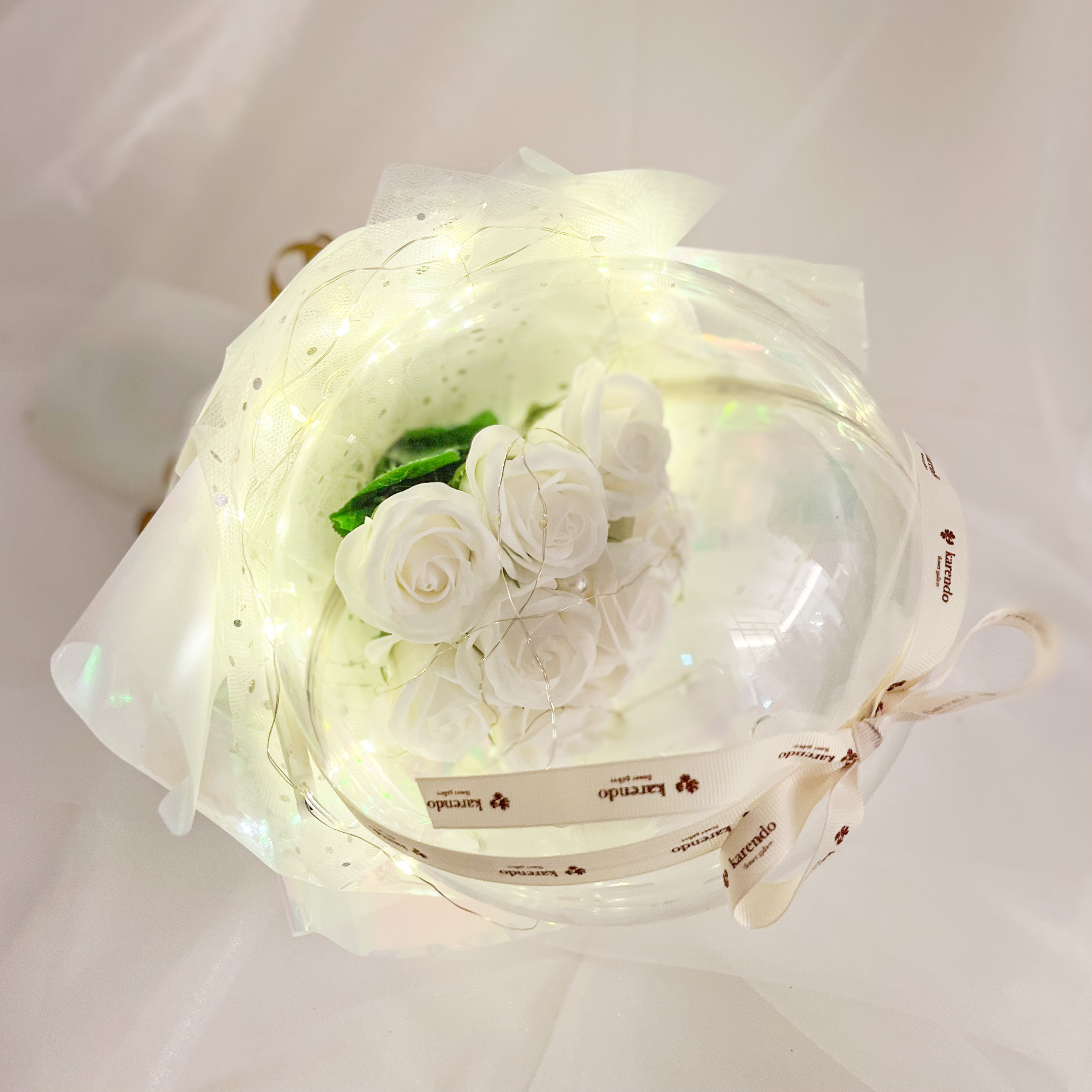 フェアリーライトドームブーケ【全3色】（バスソープフラワー）