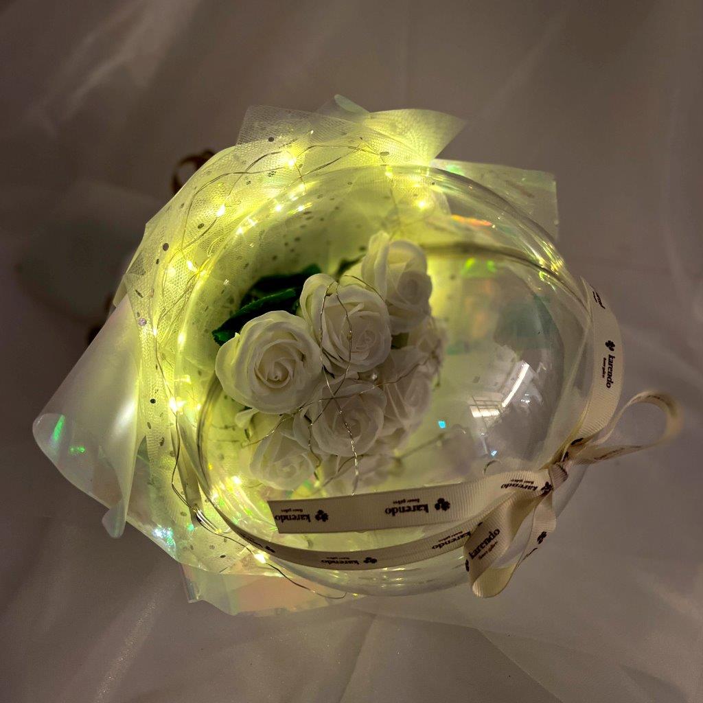 フェアリーライトドームブーケ【全3色】（バスソープフラワー）