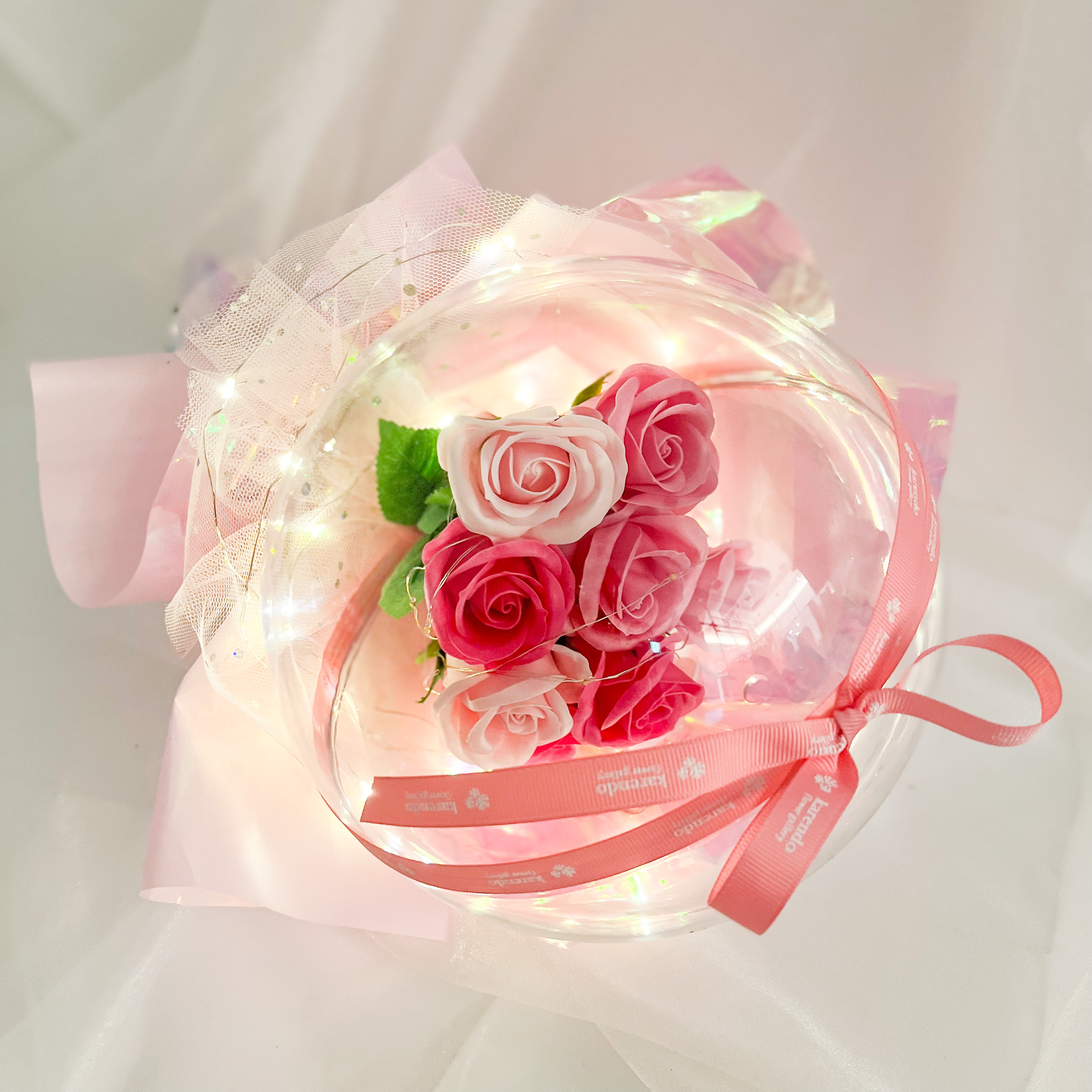 フェアリーライトドームブーケ【全3色】（バスソープフラワー）