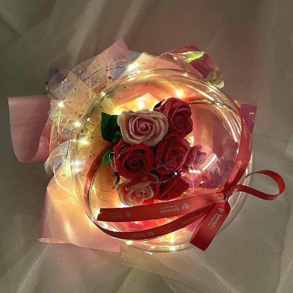 フェアリーライトドームブーケ【全3色】（バスソープフラワー）