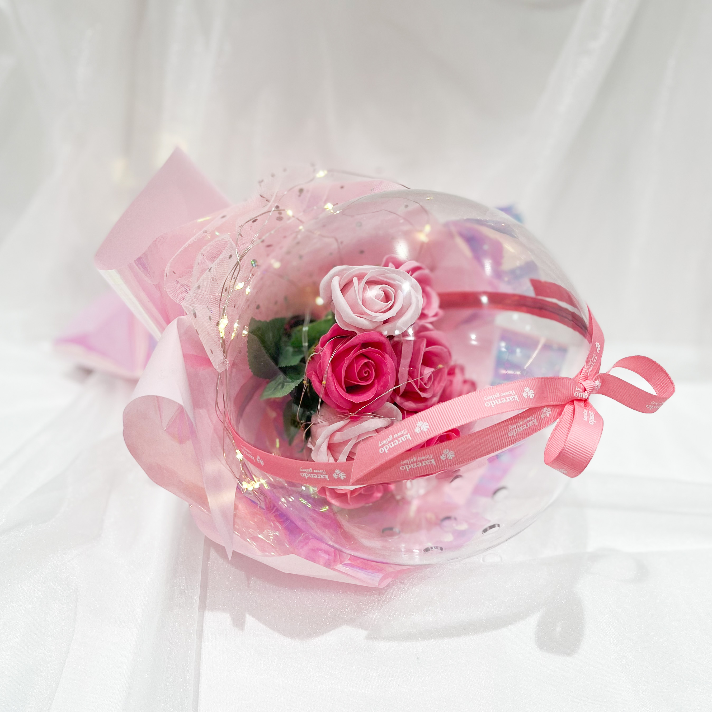 フェアリーライトドームブーケ【全3色】（バスソープフラワー）