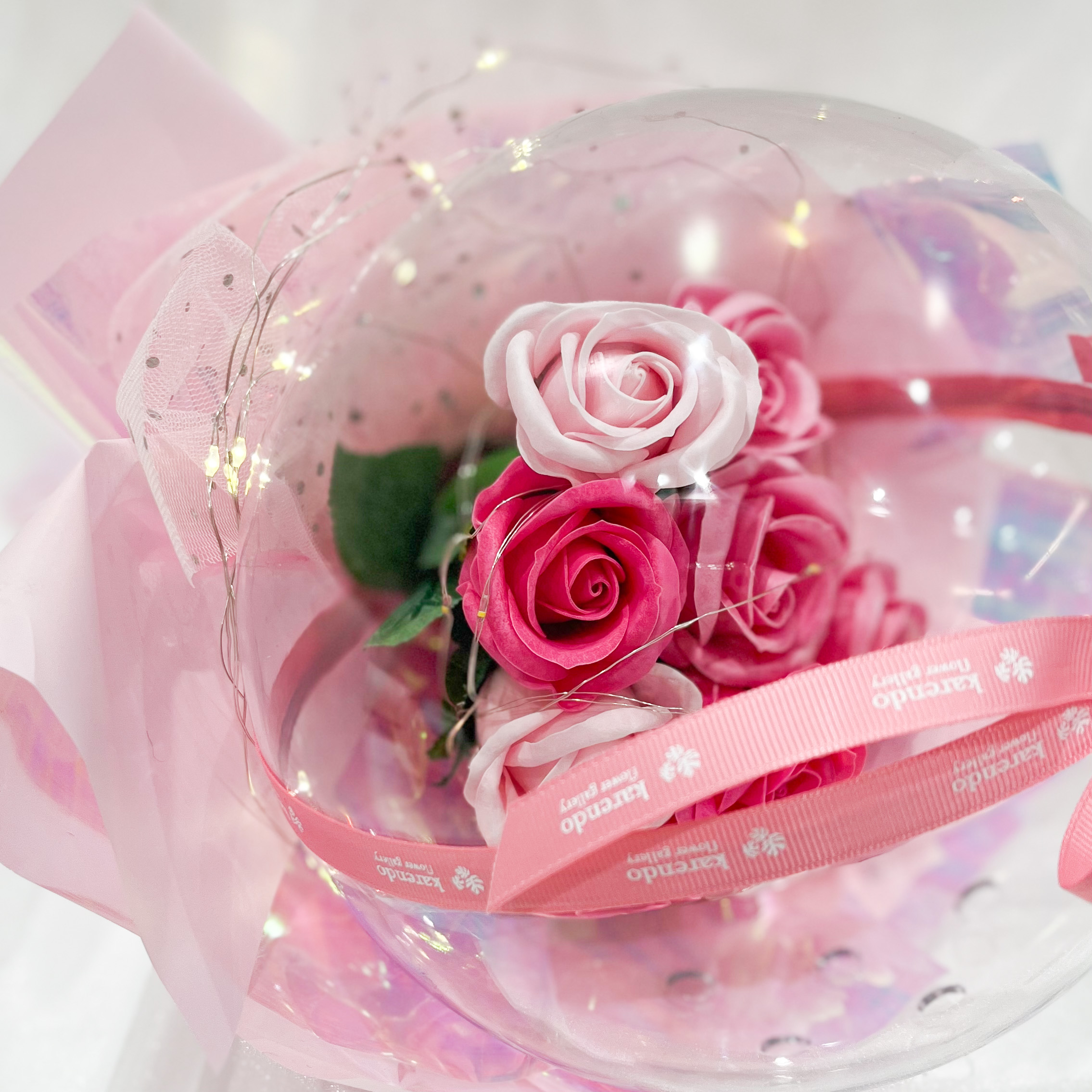 フェアリーライトドームブーケ【全3色】（バスソープフラワー）