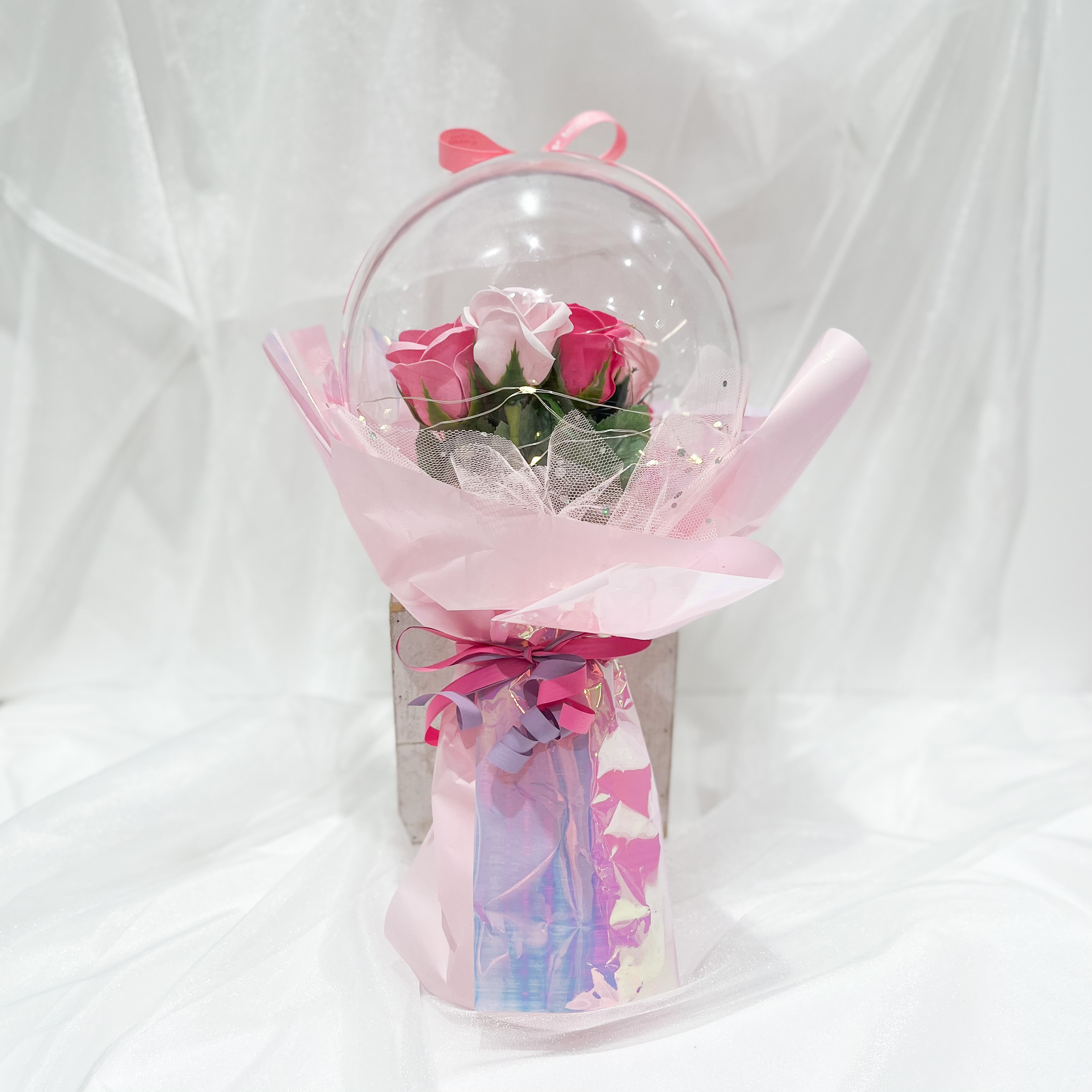 フェアリーライトドームブーケ【全3色】（バスソープフラワー）