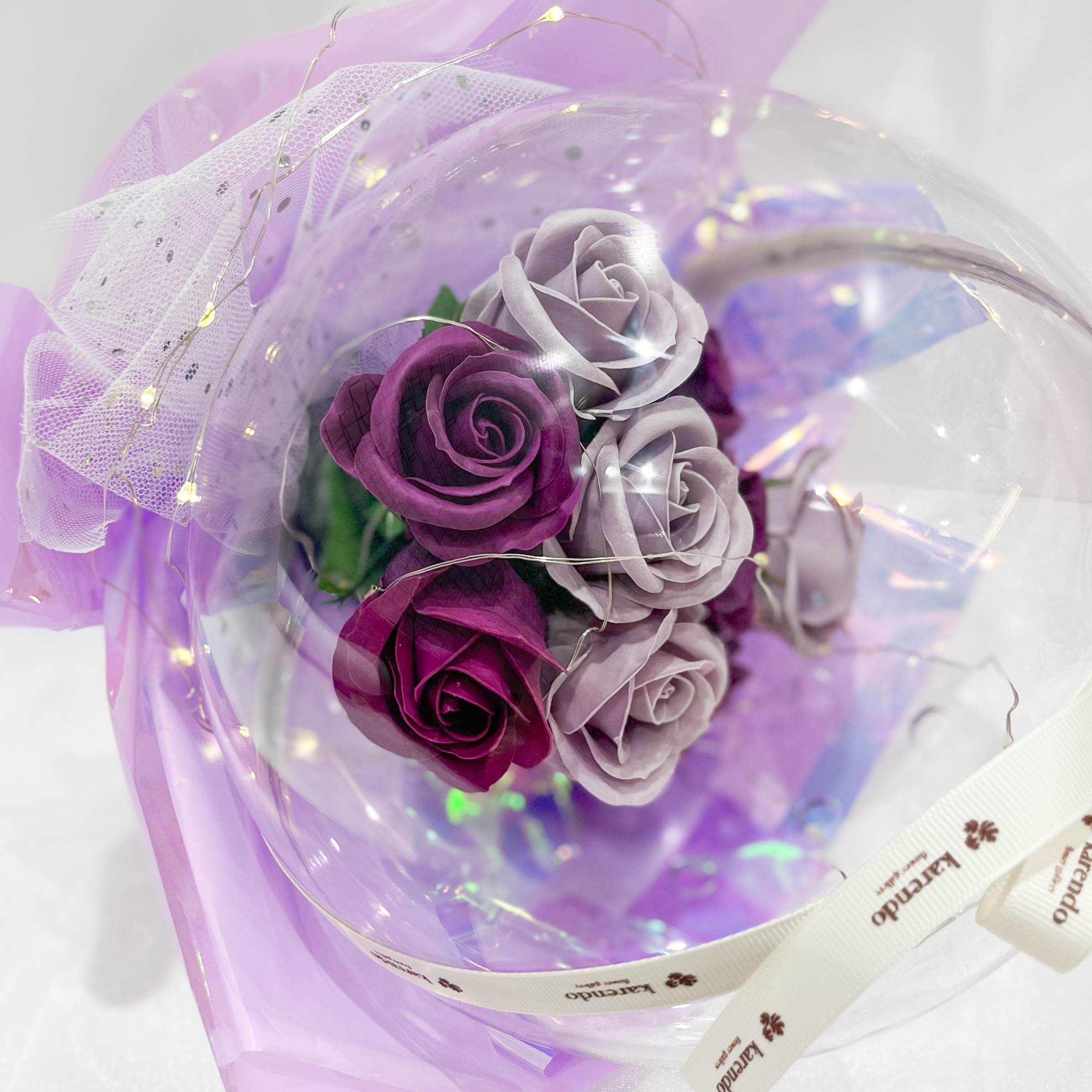 フェアリーライトドームブーケ【全3色】（バスソープフラワー）