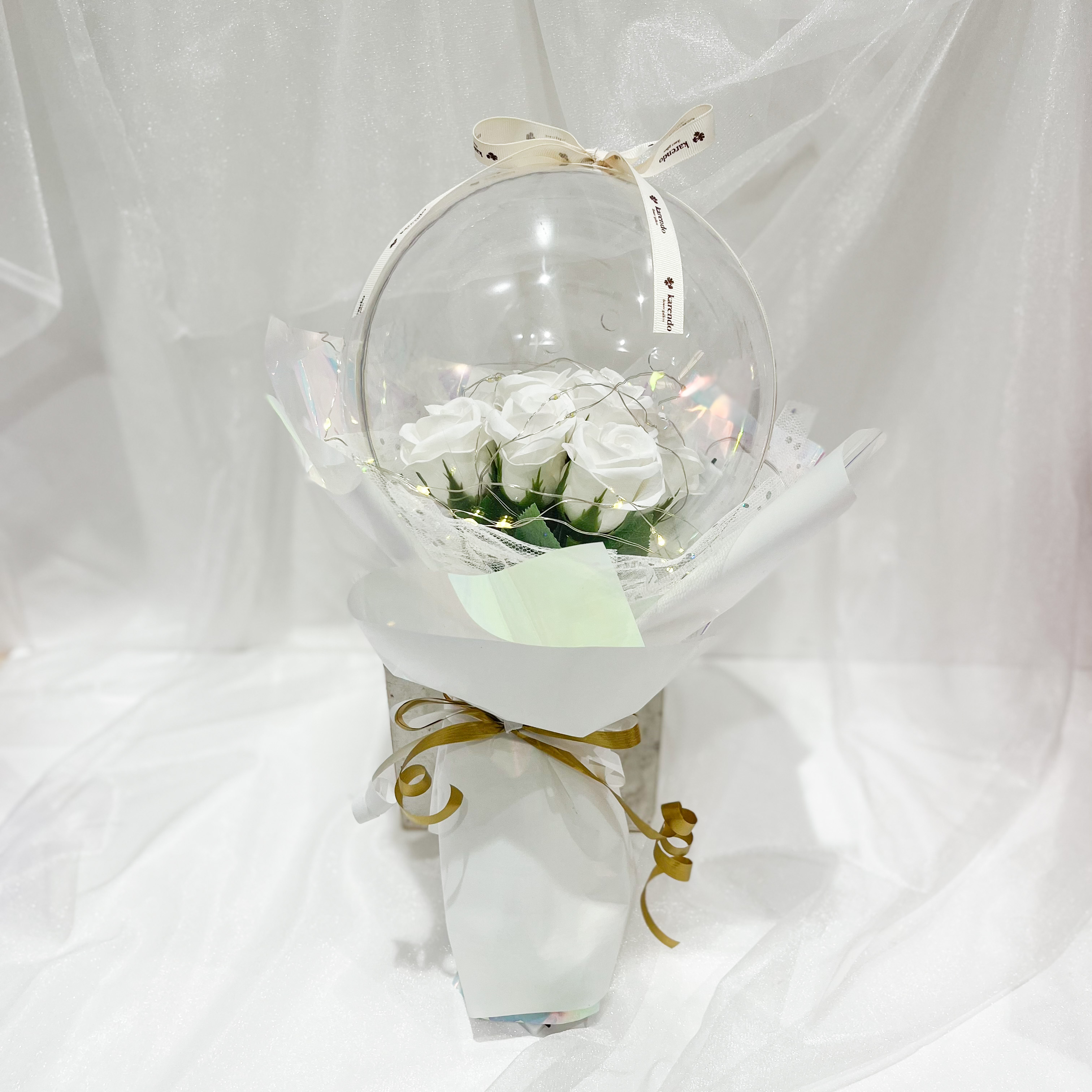 フェアリーライトドームブーケ【全3色】（バスソープフラワー）