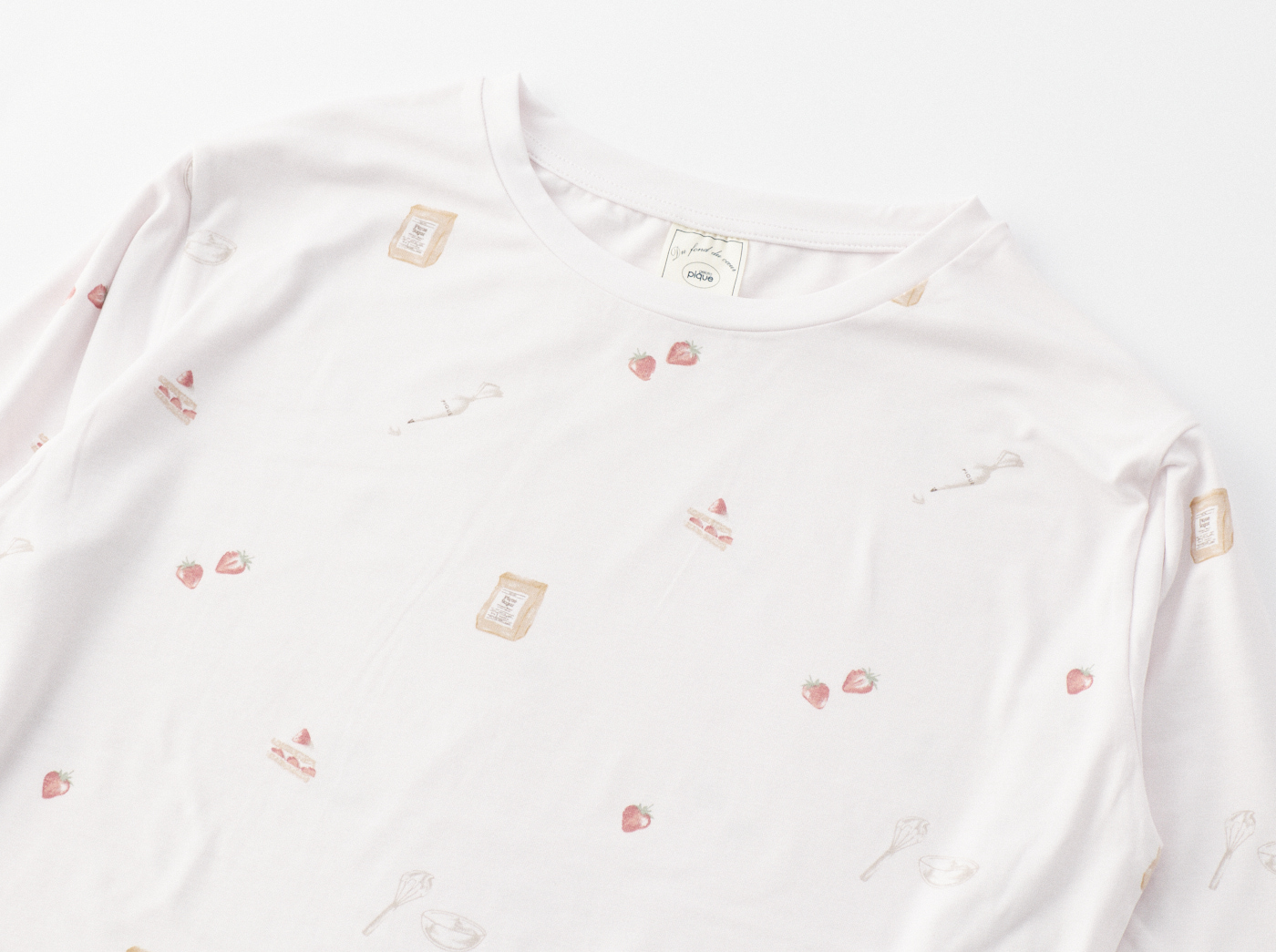 【WOMEN】クッキングスイーツ柄　プルオーバー＆ロングパンツセット