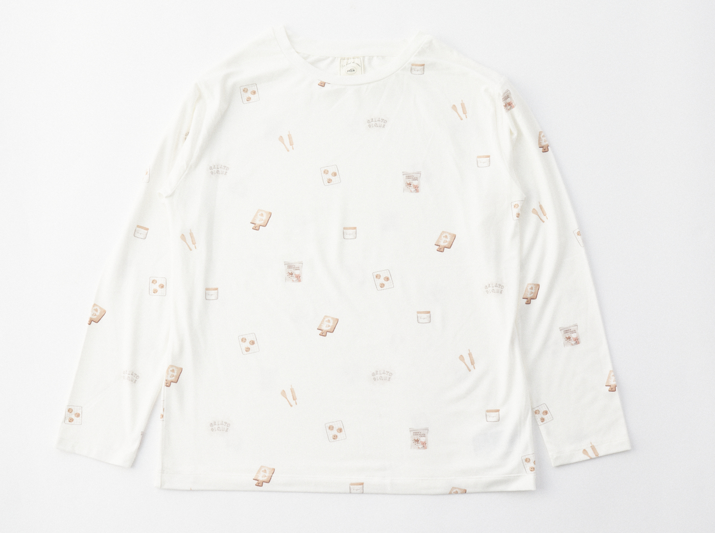 【WOMEN】クッキングスイーツ柄　プルオーバー＆ロングパンツセット