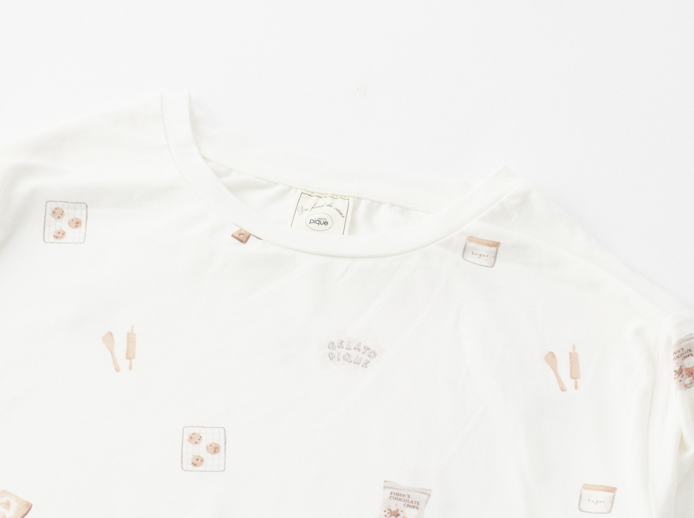 【WOMEN】クッキングスイーツ柄　プルオーバー＆ロングパンツセット