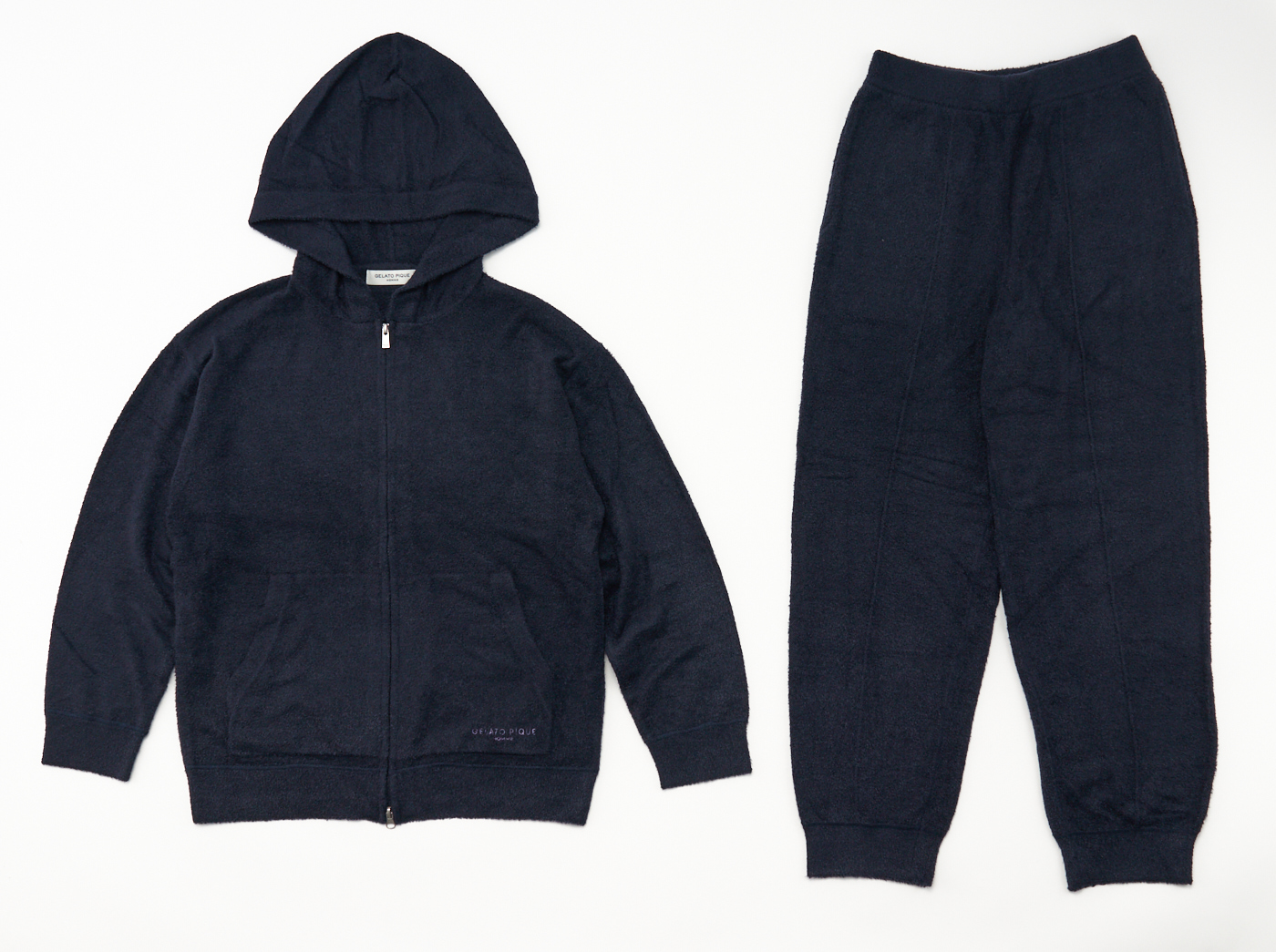 【HOMME】ウォッシャブルスムーズィー　ジップパーカー＆ロングパンツセット