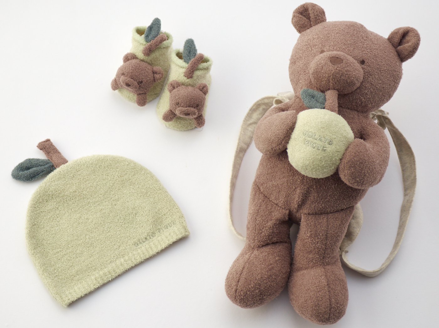 【BABY】りんごベア ソックス&リュック＆キャップ