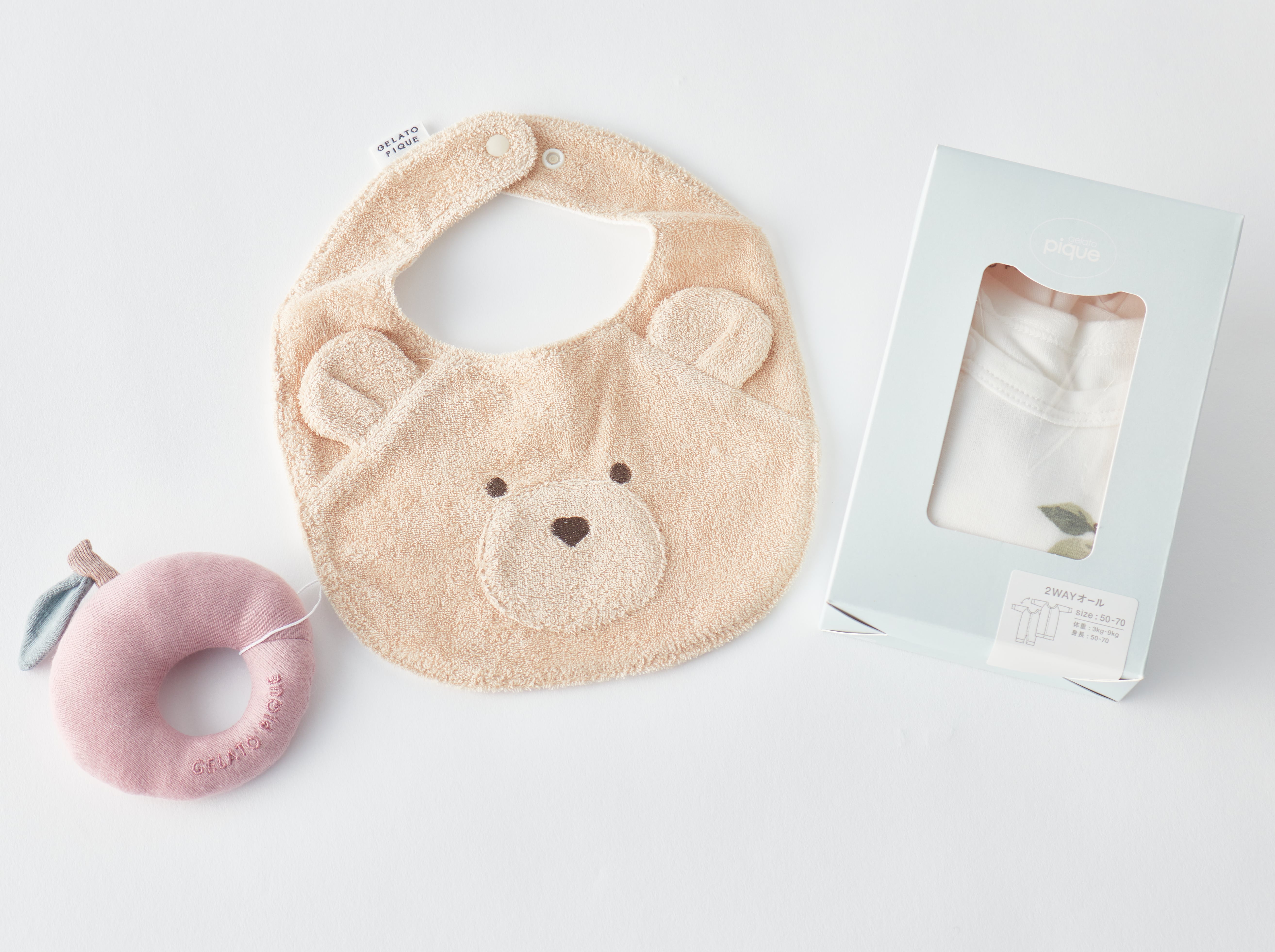 【BABY】フルーツアニマル オール＆スタイ＆ラトル