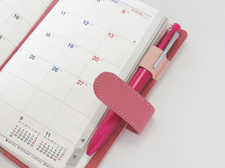 【名入れ可】本革 手帳カバー B6サイズ ソフト マグネットベルト(LR0035)