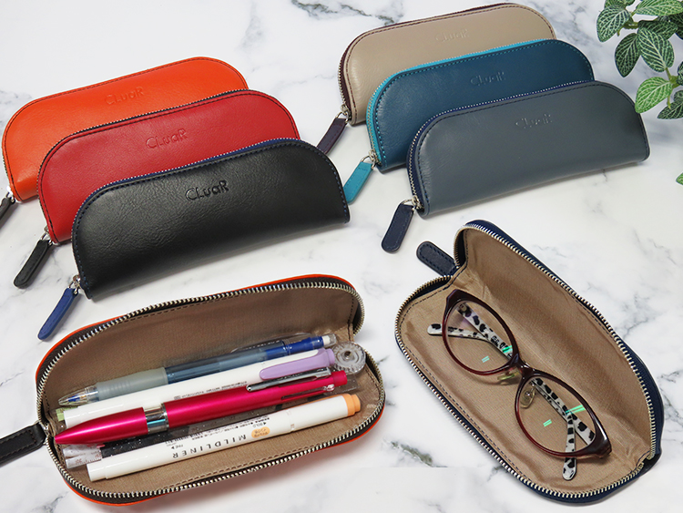 【名入れ可】本革 ペンケース メガネケース ソフト(LR0036)