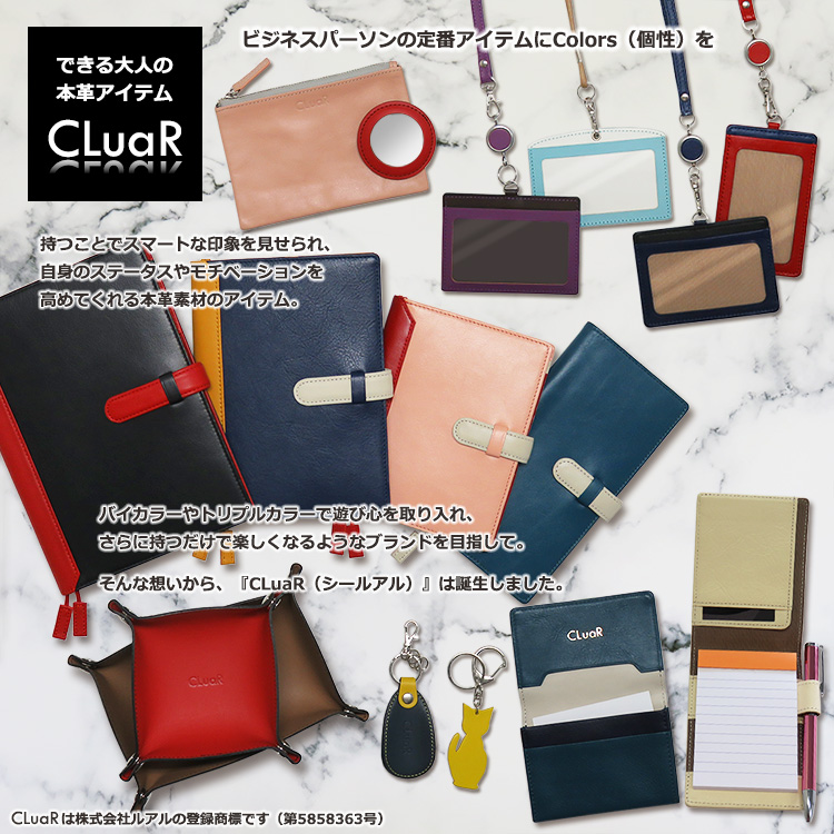 【名入れ可】本革 パスケース＆リール付きショートストラップ 定期入れ(LR0039)