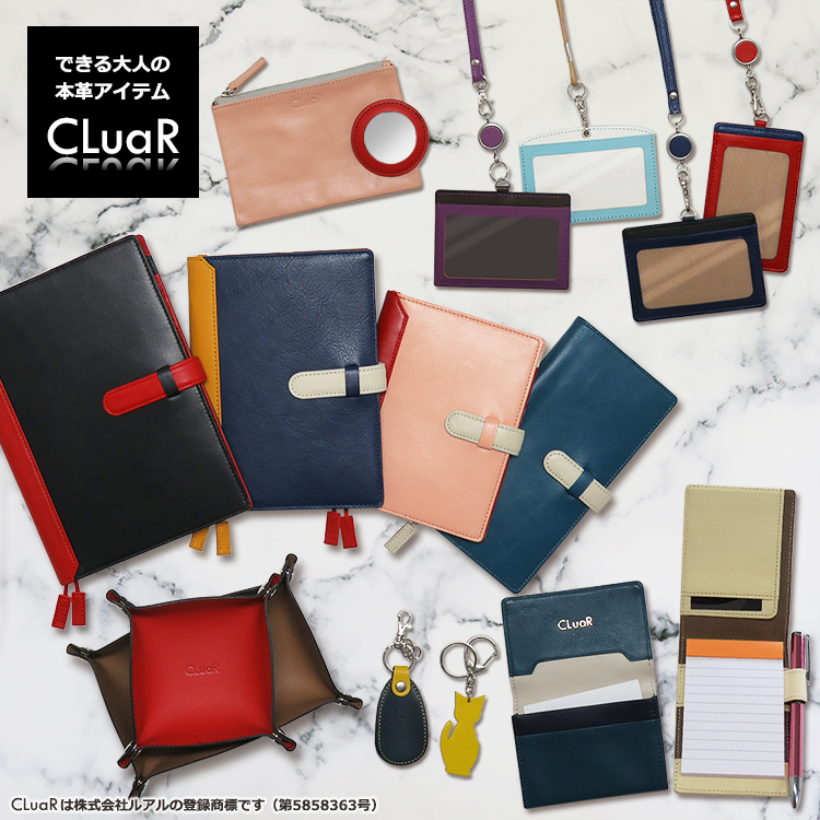 【名入れ可】本革 パスケース＆リール付きショートストラップ 定期入れ(LR0039)