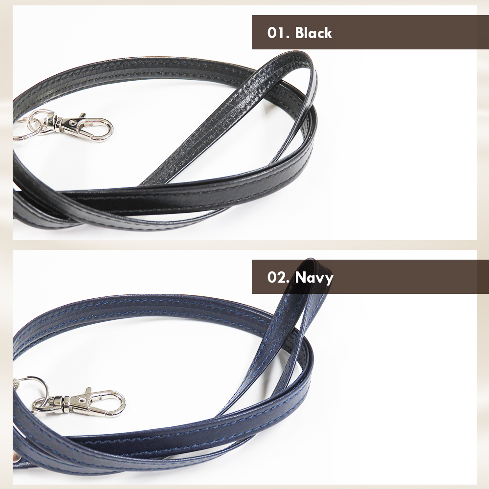【ワンポイント刻印可】本革 リール付きネックストラップ 単品(LR0028)