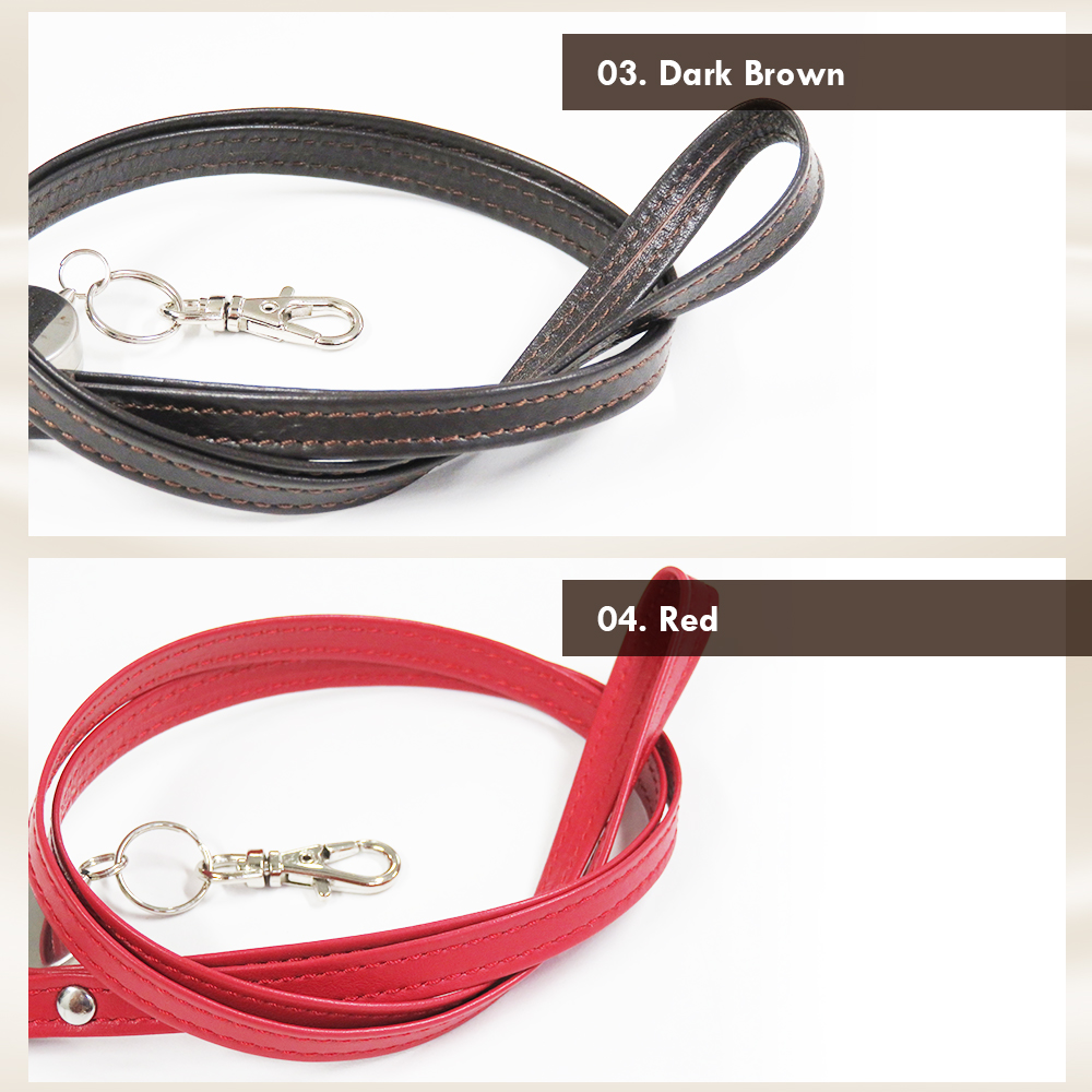 【ワンポイント刻印可】本革 リール付きネックストラップ 単品(LR0028)