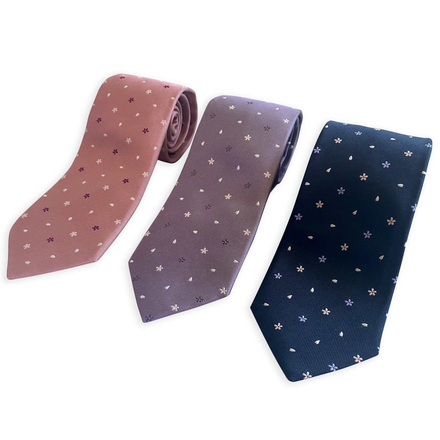 【ギフトBOX入り】さくら 西陣織シルクネクタイ