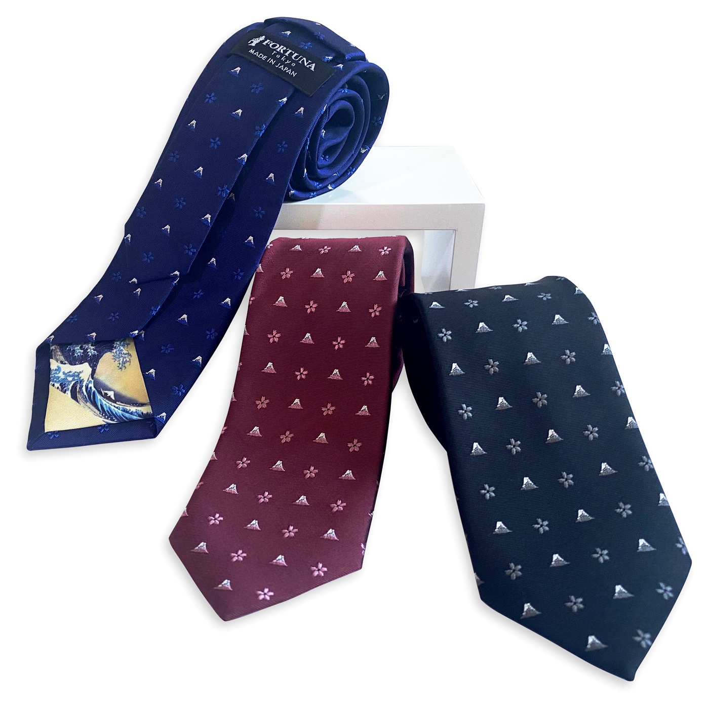 【ギフトBOX入り】北斎 西陣織シルクネクタイ
