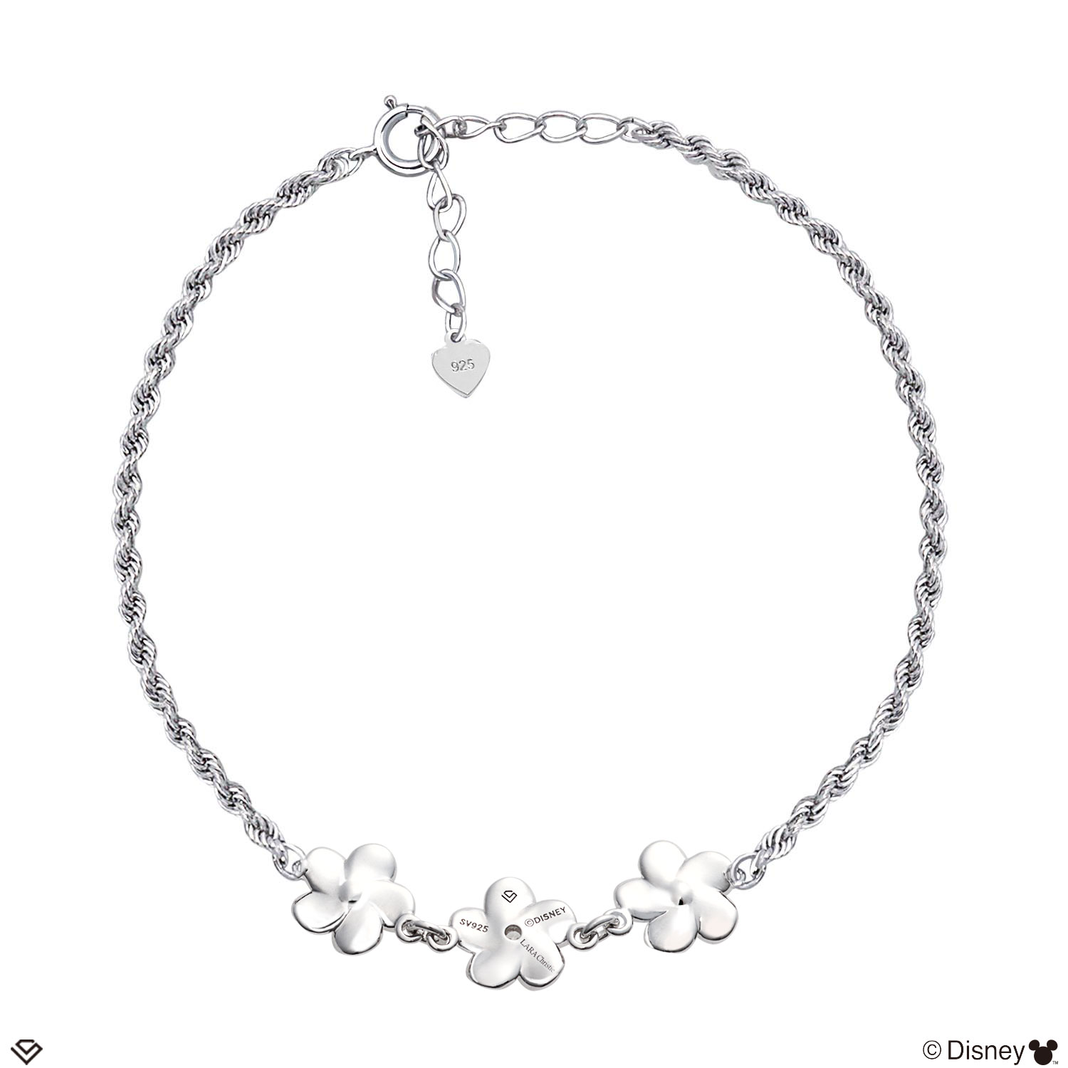 ディズニー ブレスレット ハワイアンジュエリー プルメリア 「ミッキー」