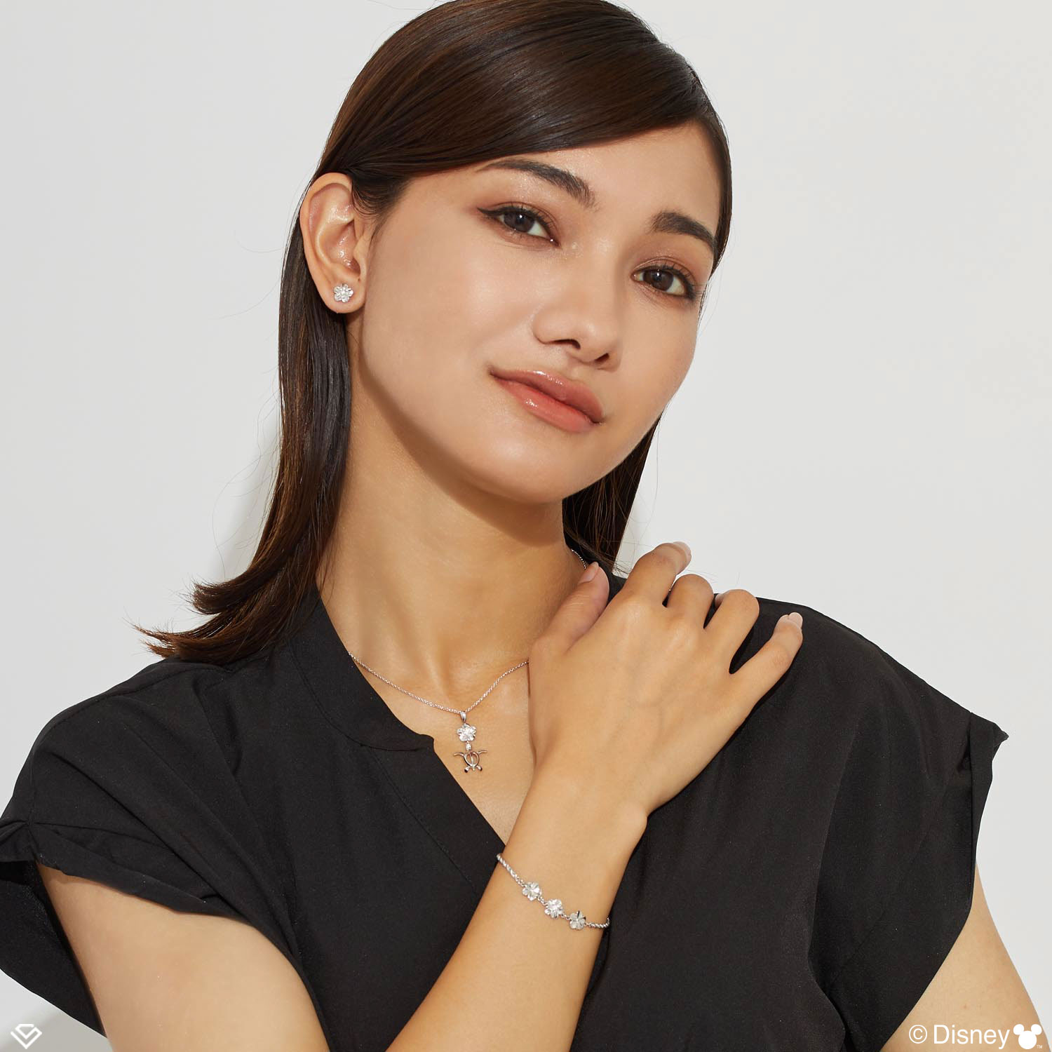 ハワイアンジュエリー ディズニーコレクション ホヌ ネックレス 「ミッキー」