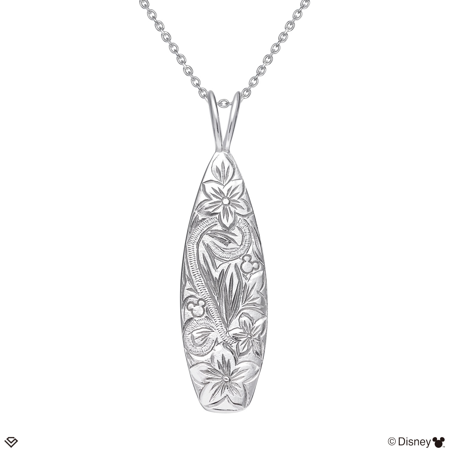 ハワイアンジュエリー ディズニーコレクション ボード ネックレス 「ミッキー」