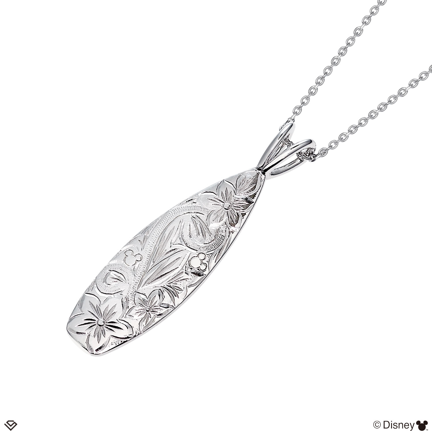 ハワイアンジュエリー ディズニーコレクション ボード ネックレス 「ミッキー」